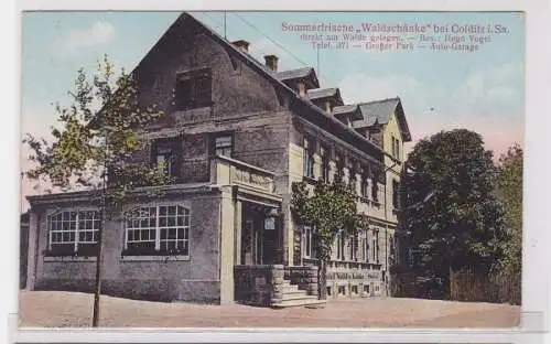 72160 Ak Sommerfrische 'Waldschänke' bei Colditz in Sachsen 1927