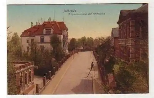 37486 Ak Mittweida Schumannstraße mit Reichsbank 1907