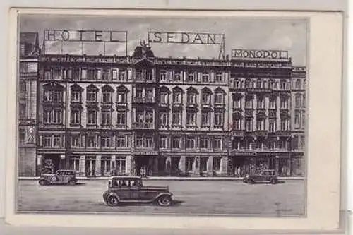 32/24 Ak Leipzig Hotel Sedan und Monopol 1934