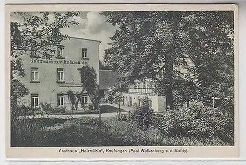 29278 Ak Kaufungen Gasthaus "Holzmühle" um 1930