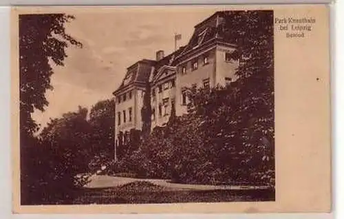 17/40 Ak Park Knauthain bei Leipzig Schloß 1926