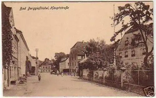 15890 Ak Bad Berggießhübel Hauptstraße um 1920