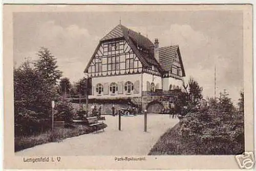 16465 Ak Lengenfeld im Vogtland Park Restaurant um 1930