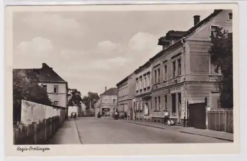 94980 Ak Regis-Breitingen Straßenansicht mit Häusern um 1940