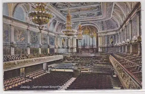 32071 AK Leipzig Innenansicht Saal im neuen Konzerthaus 1906