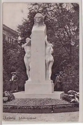 19/1 Ak Leipzig Schillerdenkmal 1914