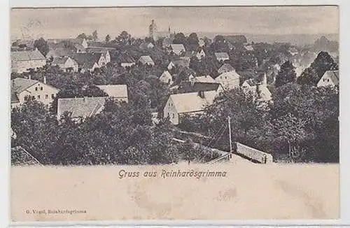 57400 Ak Gruß aus Reinhardsgrimma Totalansicht 1910