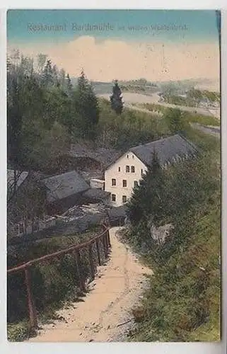 37126 Feldpost Ak Restaurant Barthmühle im wilden Weißeritztal 1915