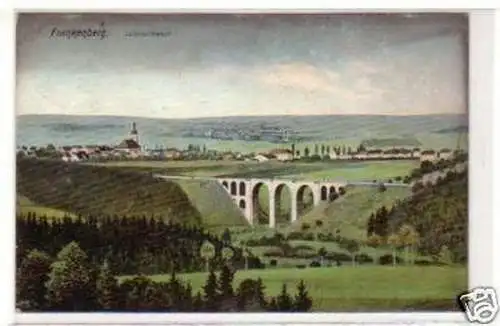 29942 Ak Frankenberg Lützelthal-Viaduct 1908