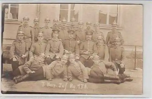 28805 Foto Ak Leisnig 7. Korp. Inf. Regt.179 um 1915