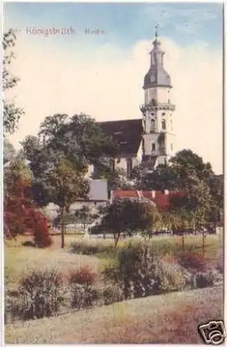 29091 Ak Königsbrück Kirche 1908