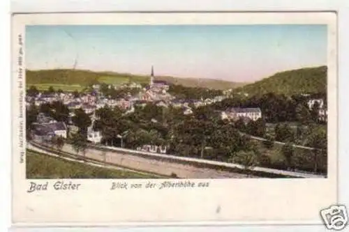 29699 Ak Bad Elster Blick von der Alberthöhe aus 1908