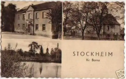 13672 Mehrbild Ak Stockheim Kreis Borna 1955