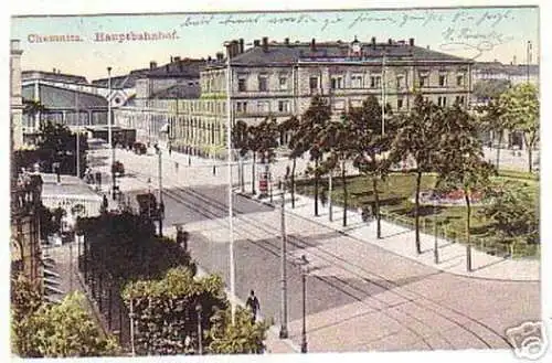 12184 Ak Chemnitz Hauptbahnhof 1911