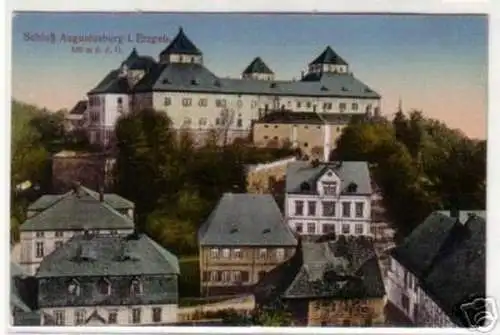 09019 Ak Schloss Augustusburg im Erzgebirge um 1920