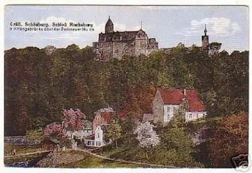 08670 Ak Gräfl. Schönburg Schloß Rochsburg um 1920