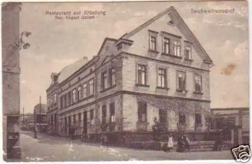 17168 Ak Teichwolframsdorf Gasthaus "Zur Erholung" 1910