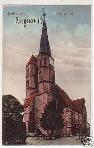 27342 Ak Nordhausen St. Blasii Kirche um 1915