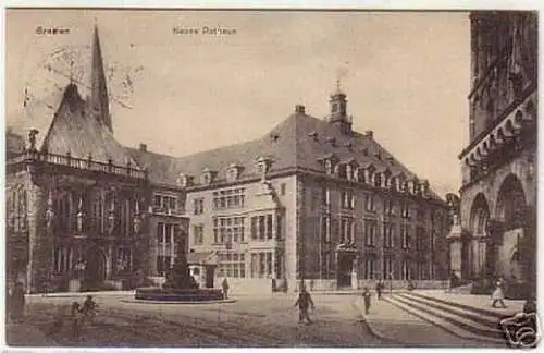 02127 Feldpost Ak Bremen Neues Rathaus 1915