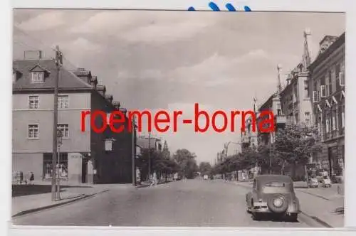 86241 Foto Ak Prenzlau Brüssower Straße mit HO-Geschäft 1963