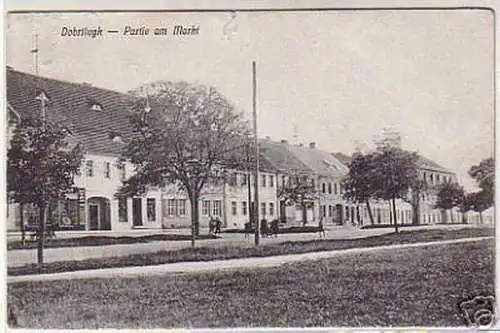 07447 Ak Dobrilugk Partie am Markt 1919