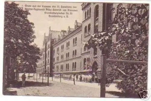 19167 Ak Gruß aus Brandenburg Kaserne 1911