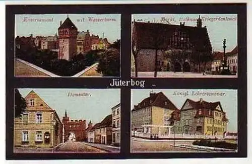 36497 Mehrbild-Ak Jüterbog Kasernement usw. um 1920