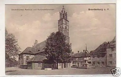 26963 Feldpost Ak Brandenburg Kurfürstenbrunnen 1915