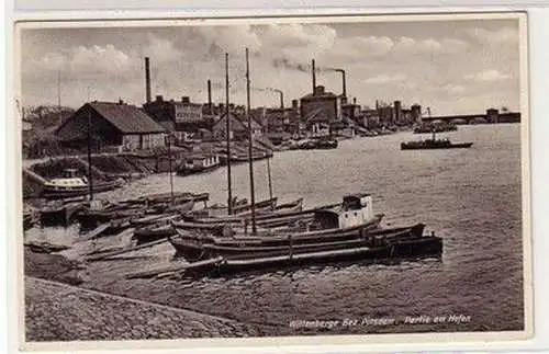 60340 Ak Wittenberge Bezirk Potsdam Partie am Hafen 1934