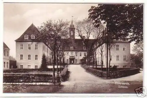 15119 Foto Ak Elsterwerda Schloss um 1940