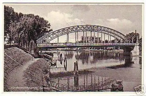 05653 Ak Fürstenwalde Spree Spreebrücke 1939