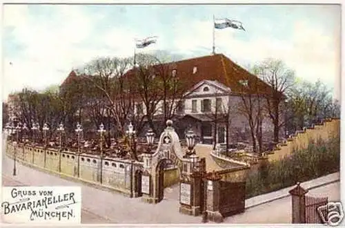 24713 Ak Gruß vom Bavariakeller München um 1910