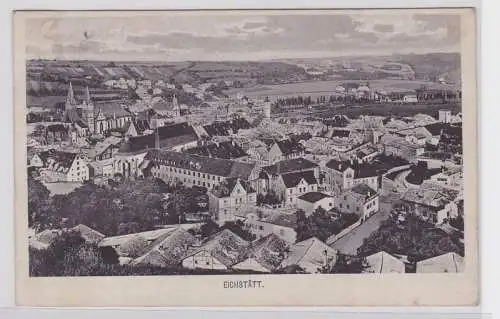 87449 Feldpost AK Eichstätt - Totalaufnahme mit Kirche 1916