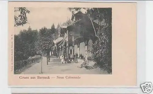 29129 Ak Gruß aus Berneck neue Colonnade um 1900