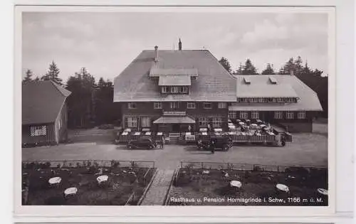 88372 Ak Hornisgründe im Schwarzwald Rasthaus und Pension um 1940