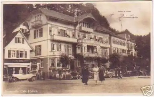 16699 Foto Ak Herrenalb Cafe´ Harzer um 1930