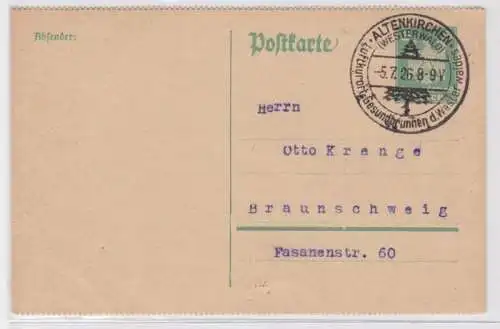 97657 DR Ganzsachen Postkarte P156II H. Treitel Charlottenburg 1926