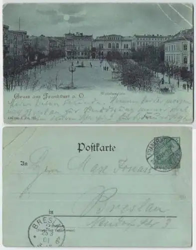 96240 DR Ganzsachen Postkarte PP15 nicht erf. Gruß aus Frankfurt an der Oder 190