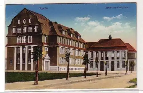 56702 Feldpost Ak Oppeln städtische Realschule 1914