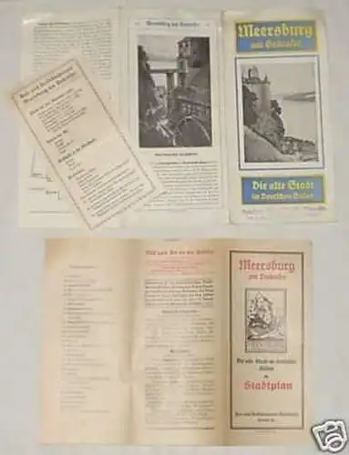 Altes Reklame Prospekt Meersburg am Bodensee um 1930