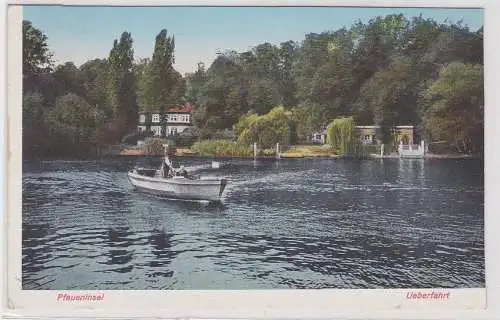 908508 Ak Berlin "Wirtshaus zur Pfaueninsel" im Wannsee 1935