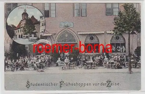 77925 Ak Jena Studentischer Frühschoppen vor der Zeise um 1910