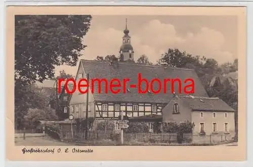 77064 Foto Ak Großöhrsdorf O.L. Ortsmitte 1954