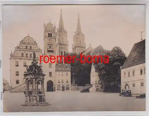 76592 Original Foto Oschatz Marktplatz um 1930