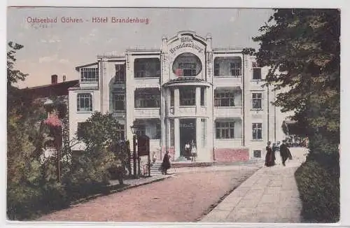 55179 Ak Ostseebad Göhren - Hotel Brandenburg 1922