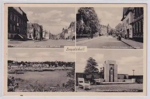 904805 Mehrbild Ak Leopoldshall - Hauptmann Loeper-Str, Rathaus, Denkmal, Solbad