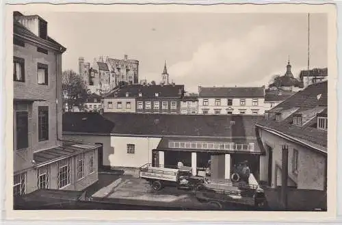 83504 AK Stolberg - Blick aus dem Gefolgschaftsraum der Ketschenburg-Brauerei