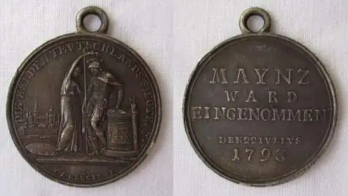 Medaille Die Helden Teutschlands siegten Maynz ward eingenommen 1793 (166957)