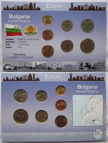 KMS Kursmünzensatz Bulgarien 1999-2002 Stgl. (141653)