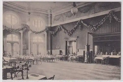 60312 Ak Düsseldorf-Obercassel Etablissement "Rheinlust" Kleiner Saal um 1910